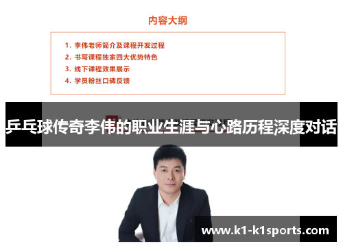 乒乓球传奇李伟的职业生涯与心路历程深度对话